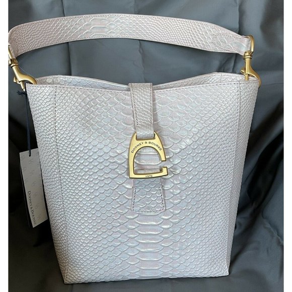 NWT Dooney and Bourke Brynn Pink Pearl Bucket Bag - Picture 2 of 8